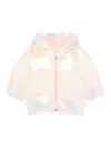 Billieblush Iridescent Padded Jacket In Pink