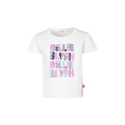 Billieblush Kids' Ivory T-shirt For Girl With Logo