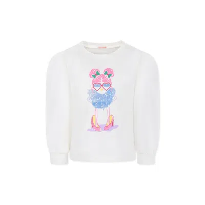 BILLIEBLUSH IVORY T-SHIRT FOR GIRL WITH PRINT