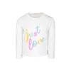 Billieblush Long-sleeved T-shirt In Ivory