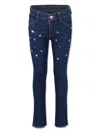 Billieblush Crystal-embellished Jeans In Blue