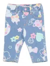 Billieblush Illustration-print Jeans In Clear Blue