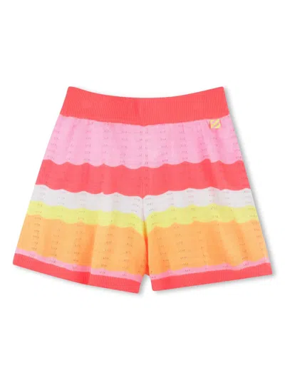 Billieblush Kids' Knitted Shorts In Pink