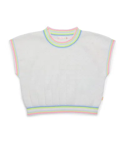 Billieblush Kids' Knitted Vest Top In Ivory