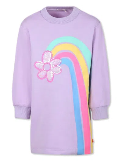 Billieblush Kids' Knot-detailing Dress In Purple