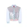 Billieblush Sequinned Jacket In Silver