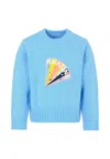 Billieblush Sequin-embellished Knitted Sweater In Blue