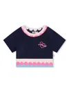 Billieblush Logo-embellished T-shirt In Blue
