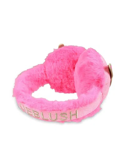 Billieblush Kids' Logo-embroidered Ear Covers In Pink