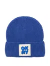 Billieblush Logo-patch Beanie In Blue