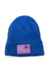 Billieblush Logo-patch Beanie Hat In Blue