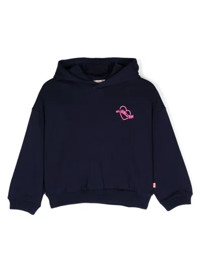 Billieblush Kids' Logo-print Hoodie In Blue