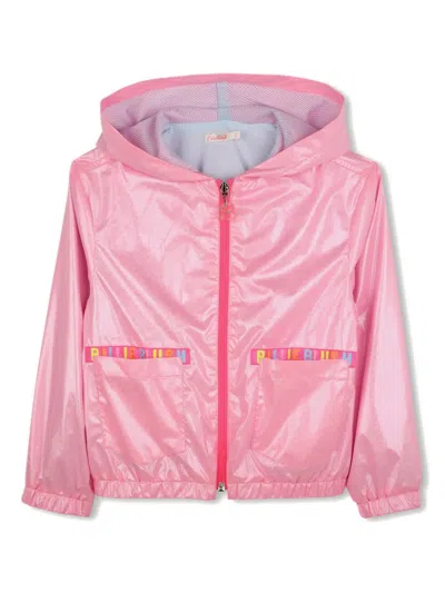 Billieblush Kids' Logo-print Jacket In Pink
