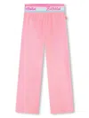 Billieblush Logo-waistband Velvet Track Pants In Pink