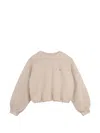 Billieblush Logo-print Elasticated-hem Sweater In Neutral