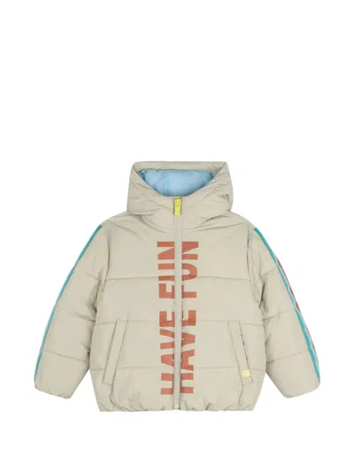 Billieblush Kids' Logo-print Padded Jacket In Neutral