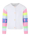 Billieblush Stripe-detail Cardigan In White