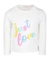 Billieblush Long-sleeved T-shirt In White