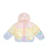 Billieblush Iridescent Colourblock Puffer Jacket In Multi