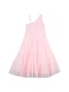 Billieblush Mini Dress With Floral Trimming For Girls In Pink