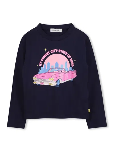 Billieblush Mini T-shirt For Girls In Blue