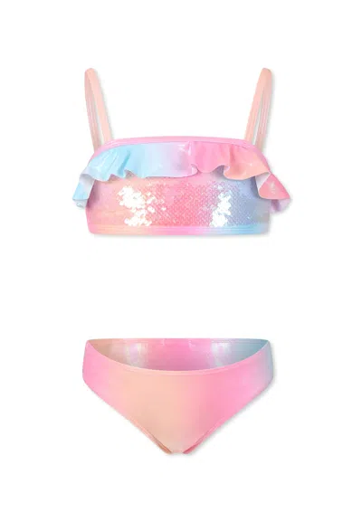 Billieblush Kids' Multicolor Bikini For Girl With Sequins