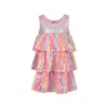 Billieblush Multicolor Dress For Girl With Sequins In Multicolor