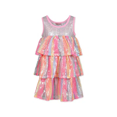 Billieblush Kids' Multicolor Dress For Girl With Sequins
