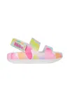 Billieblush Multicolor Sandals For Girl With Hearts In Multi