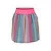 Billieblush Multicolor Skirt For Girl With Sequins In Multicolor