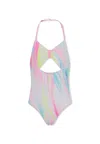 Billieblush Multicolour Swimsuit For Girl In Multi