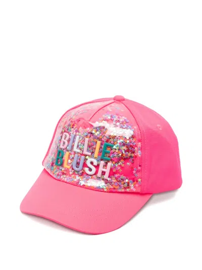Billieblush Kids' Neon Lettering Cap In Pink