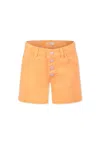 Billieblush Orange Shorts For Girl With Sequins In Orange