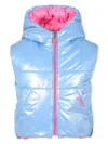 Billieblush Padded Gilet In Blue