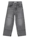 Billieblush Panelled Denim Jeans In Gray