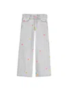 Billieblush Pantalone Jeans Con Cuoricini In Blue