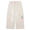 Billieblush Logo-appliqué Trousers In Beige
