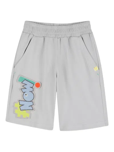 Billieblush Kids' Patch-appliqué Bermuda Shorts In Gray