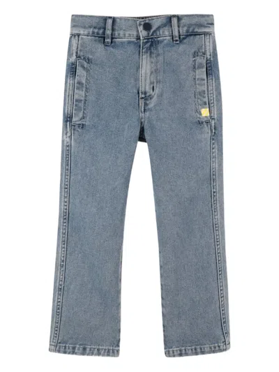 Billieblush Patch-detail Jeans In Gray