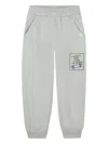 Billieblush Patch-detailed Track Pnats In Gray