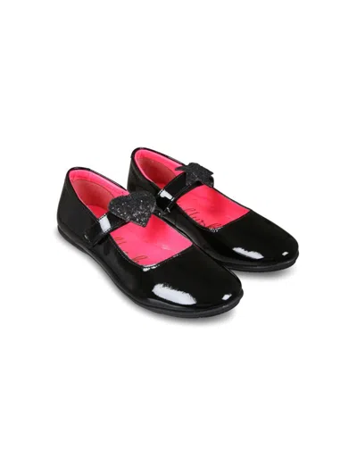 Billieblush Kids' Patent-leather Ballet Flats In Black
