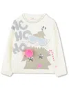 Billieblush Patterned Intarsia Knit Jumper In White