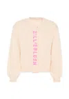 Billieblush Pink Cardigan For Girl With Logo In Pink