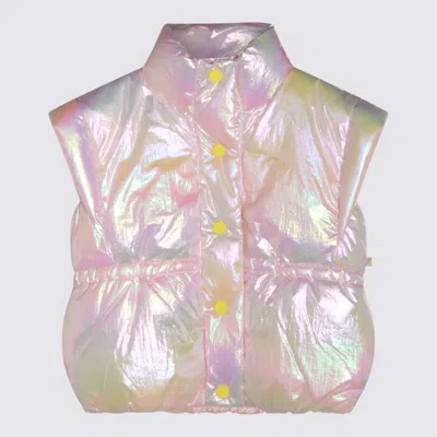 Billieblush Kids' Pink Down Jacket In Multi