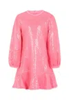 Billieblush Pink Dress For Girl With Sequins In Pink