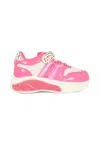 Billieblush Pink Luminous Sneakers For Girl In Pink