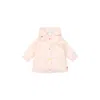 Billieblush Pink Raincoat For Baby Girl With Hearts In Pink