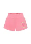 Billieblush Pink Shorts For Girl With Heart In Pink