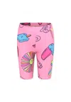 Billieblush Pink Shorts For Girl With Print In Pink
