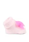 Billieblush Pink Slippers For Baby Girl With Bow In Pink